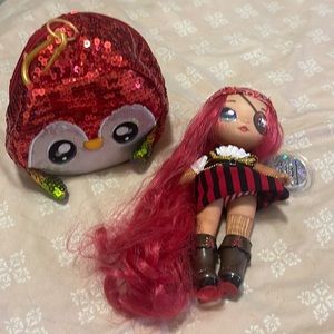 Fashion Doll and Sparkly Sequined Purse Sparkle Series – Becky Buckaneer, 7.5"